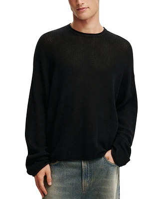 Cotton On Men's Relaxed Summer Knit Sweater