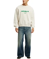 Cotton On Men's Box Fit Graphic Crew Sweater