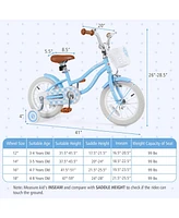 14 Inch Kids Bike with Adjustable Handlebar and Seat for 3-5 Year Old