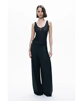 Nocturne Women's Pants with Waist Details