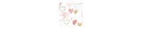 Hudson Baby Girls Cotton Dresses, Gold Pink Hearts