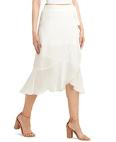 Bcx Juniors' Gauzy Side-Tie Tulip-Hem Skirt