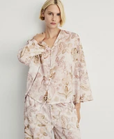 Mango Women's Floral Detail Pajama Top