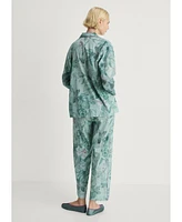 Mango Women's Tropical Print Pajama Shirt