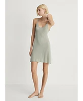 Mango Women's Pointelle Detail Nightgown