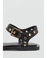 Mango Women's Die-Cut Straps Sandals