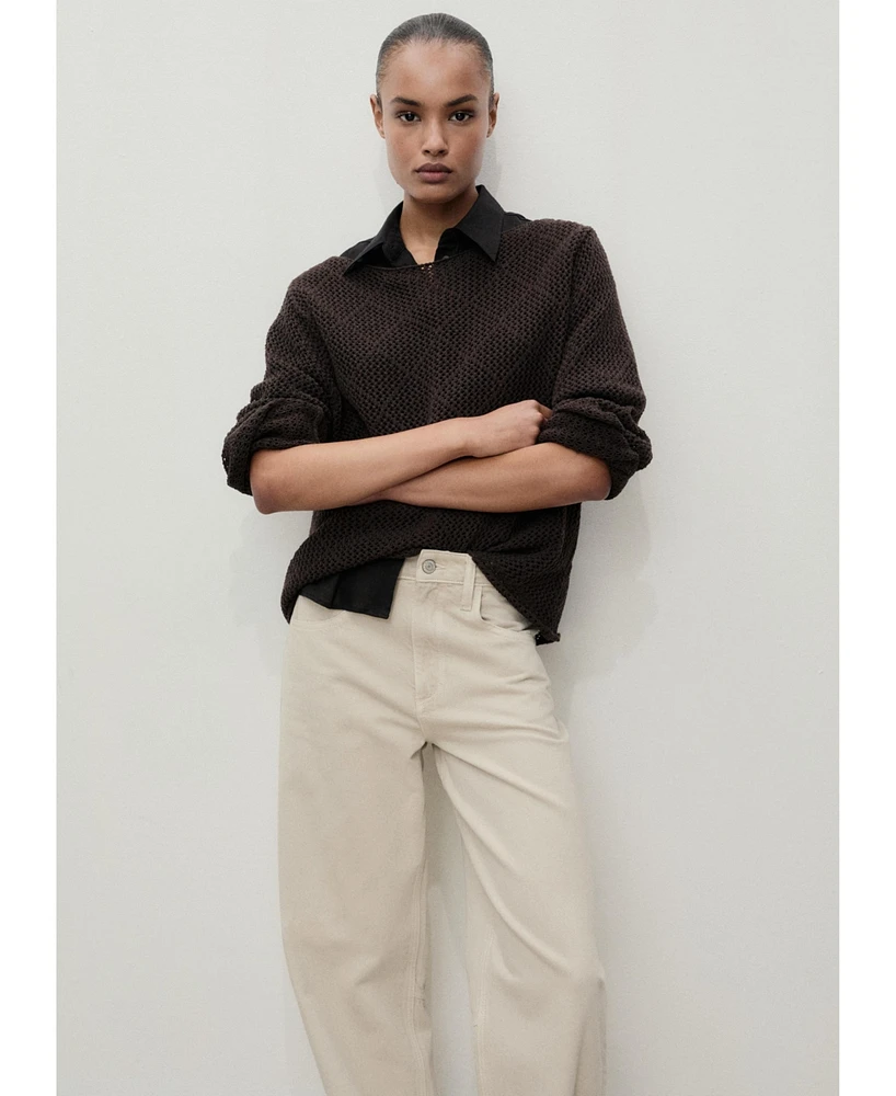 Mango Women's High-Rise Balloon Jeans
