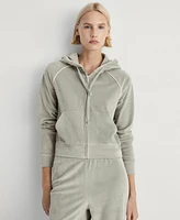 Mango Women's Velour Soft Touch Sweatshirt
