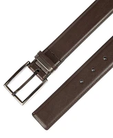 Alfani Men's Burnished Edge and Metal Loop Dress Belt, Created for Macy's