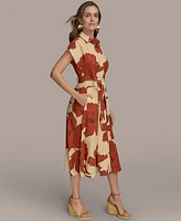 Donna Karan New York Women's Tie-Waist Shirtdress