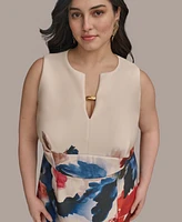 Donna Karan New York Plus Printed Sheath Dress