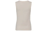 Olsen Women's Rounded V-Neck Sleeveless Shell