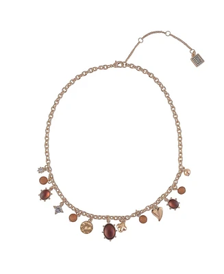 Laundry by Shelli Segal Gold Tone Charm Necklace