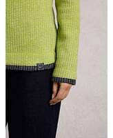Weird Fish Women's Beye Long Sleeve 1/4 Zip Grid Fleece