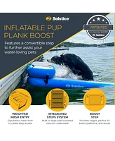 Solstice Original Inflatable Pup Plank Dog Float Floating Ramp Ladder for Pools