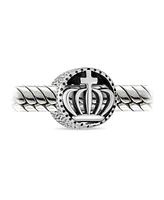 Bling Jewelry Bff Best Friends Charm Bead Irish Crown Cross Celtic Claddagh Sterling Silver
