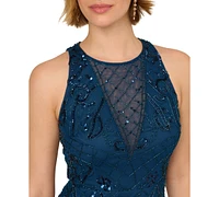 Adrianna Papell Women's Embellished Mermaid Gown