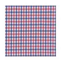 Scott Barber Men's Cotton Tattersall, Berry
