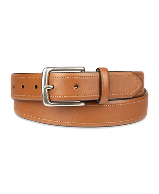 Club Room Men's Feather Edge Contrast Casual Belt