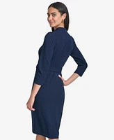 Calvin Klein Women's 3/4-Sleeve Sheath Dress
