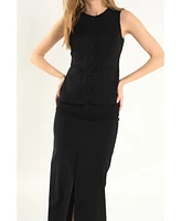 endless rose Women's Linen Long Top