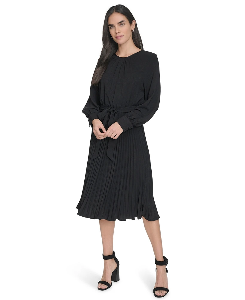 Calvin Klein Women's Long-Sleeve Midi Dress