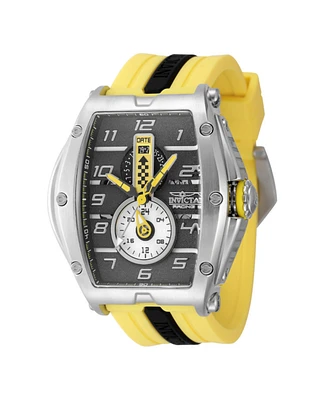 Invicta Men's 47383 Invicta Racing Quartz Multifunction Black, Silver, Yellow Dial Watch