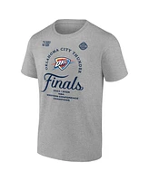 Fanatics Men's Steel Oklahoma City Thunder 2025 Nba Western Conference Champions Locker Room T-Shirt