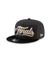 New Era Men's Charcoal/Black Oklahoma City Thunder 2025 Nba Western Conference Champions Locker Room 9FIFTY Snapback Hat