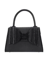 Nina Crystal Double Bow Handheld Satchel Bag
