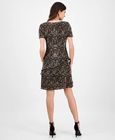 Connected Women's Bodre Tiered Dress