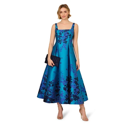 Adrianna Papell Petite Jacquard Fit & Flare Dress