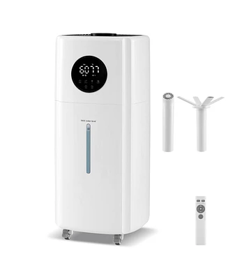 5.5Gal Humidifier for Large Room with 360° Nozzles and Wheels