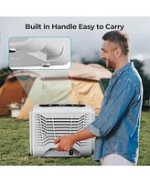 Cowsar 12 Volt Electric Cooler, 15.79QT(15L) Car Fridge, Portable Refrigerator with Intelligent Control Panel, 12V Cooler