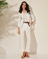 Lauren Ralph Women's Linen-Blend Twill Blazer