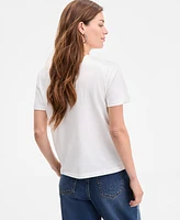 On 34th Women's Superbe Embellished Crewneck Tee, Exclusively at Macy's