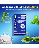 MySmile Teeth Whitening Strips, Hydroxyapatite-Infuse Strips, Non-Sensitive Teeth Whitening with Natural Ingredients, Enamel-Safe