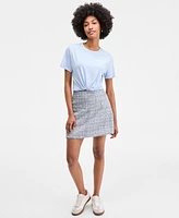 On 34th Women's Beaute Embellished Crewneck Tee, Exclusively at Macy's