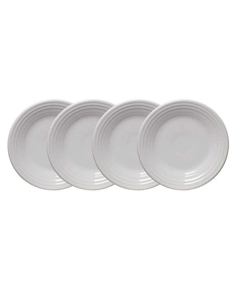 Fiesta White Classic Rim Luncheon Plates, Set of 4