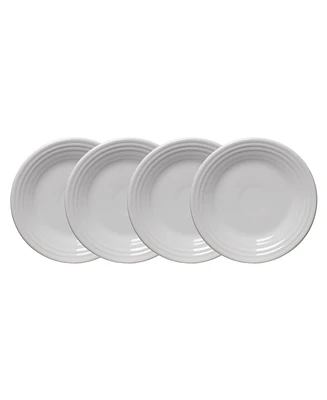 Fiesta White Classic Rim Luncheon Plates, Set of 4