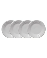 Fiesta White Classic Rim Luncheon Plates, Set of 4