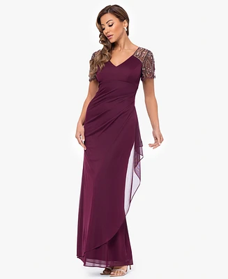 Xscape Petite Embellished Chiffon Gown