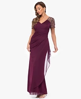 Xscape Petite Embellished Chiffon Gown