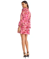 Donna Morgan Women's Long-Sleeve A-Line Dress