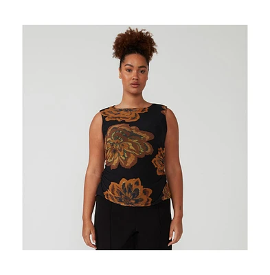 Estelle Plus Glow Horizon Mesh Top