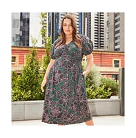 Estelle Wildfloral Cotton Midi Dress