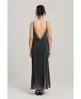 Pcfg Women's Free Heaven Acid Wash Long Dress