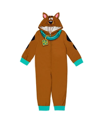 Scooby Doo Boys Warner Bros. Fleece Zip Up Cosplay Pajama Coverall