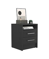 Depot E-shop Leyva Nightstand, Two Drawers, Superior Top