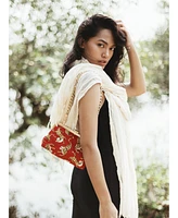 Sumatran Tiger Clutch Bag In Red